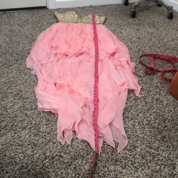 NWOT Sherri Hill Dress Size 0 Pastel Pink Rhinestone Crystal Beaded Hi Low 1920 - Picture 8 of 9